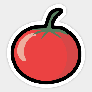 Fresh tomato cartoon style. Sticker